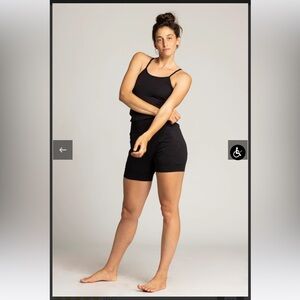 Ripple Yoga Jumpsuit Short XS Black